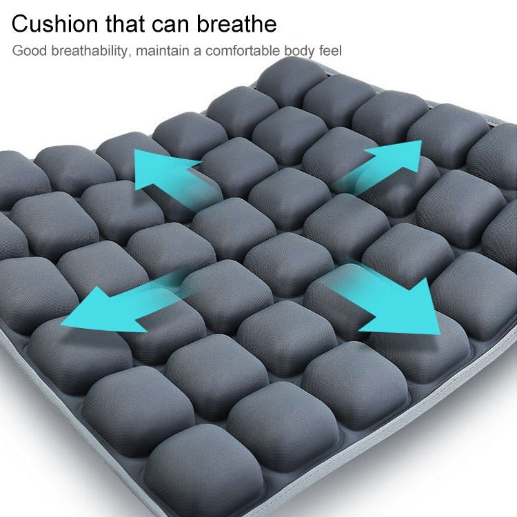Air Cushion 3D Airbag Breathable Office Beautiful Buttocks Cushion Decompression Massage Cushion(Water Dual-Use Black Cushion) - Cushions & Pillows by buy2fix | Online Shopping UK | buy2fix