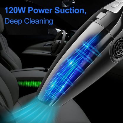 Car Vacuum Cleaner High Power 120W Home Car Dual-use Vacuum Cleaner Powerful Dry and Wet Wired Models Seventh Generation(Black) - Vacuum Cleaner by buy2fix | Online Shopping UK | buy2fix