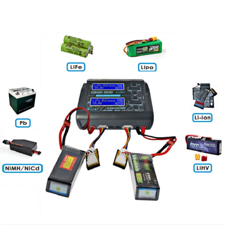 HTRC T240 Touch Balance Model Airplane Lithium Battery Charger Remote Control Car Toy B6 Charger, EU Plug - Toys & Hobbies by HTRC | Online Shopping UK | buy2fix