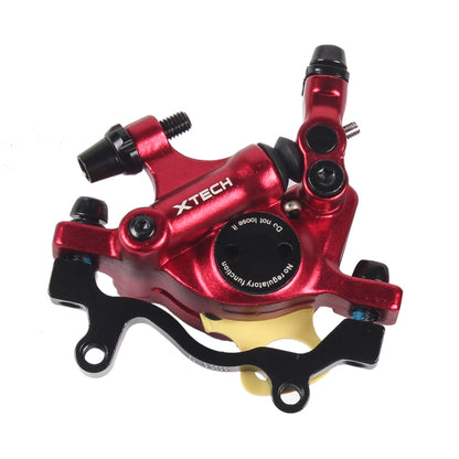 ZOOM HB100 Mountain Bike Hydraulic Brake Caliper Folding Bike Cable Pull Hydraulic Disc Brake Caliper, Style:Rear(Red) - Outdoor & Sports by Zoom | Online Shopping UK | buy2fix