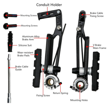 Litepro Long arm V Brake Folding Bike Modified SP8 Brake, Specification:1 Pair (Half Bike Portion) - Bicycle Brake Parts by Litepro | Online Shopping UK | buy2fix