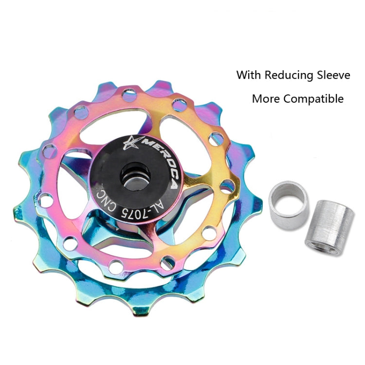 4 PCS MEROCA Metal Bearings Mountain Bike Road Bike Rear Derailleur Guide Wheel 11T/13T Guide Wheel, Specification:11T, Color:Purple - Outdoor & Sports by MEROCA | Online Shopping UK | buy2fix