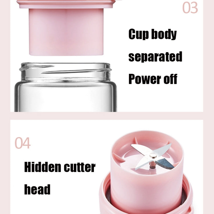 LL-GZ19 Juicer Rechargeable Household Mini Juice Cup Portable Student Dormitory Small Electric Juice Cup(Pink) - Home & Garden by buy2fix | Online Shopping UK | buy2fix