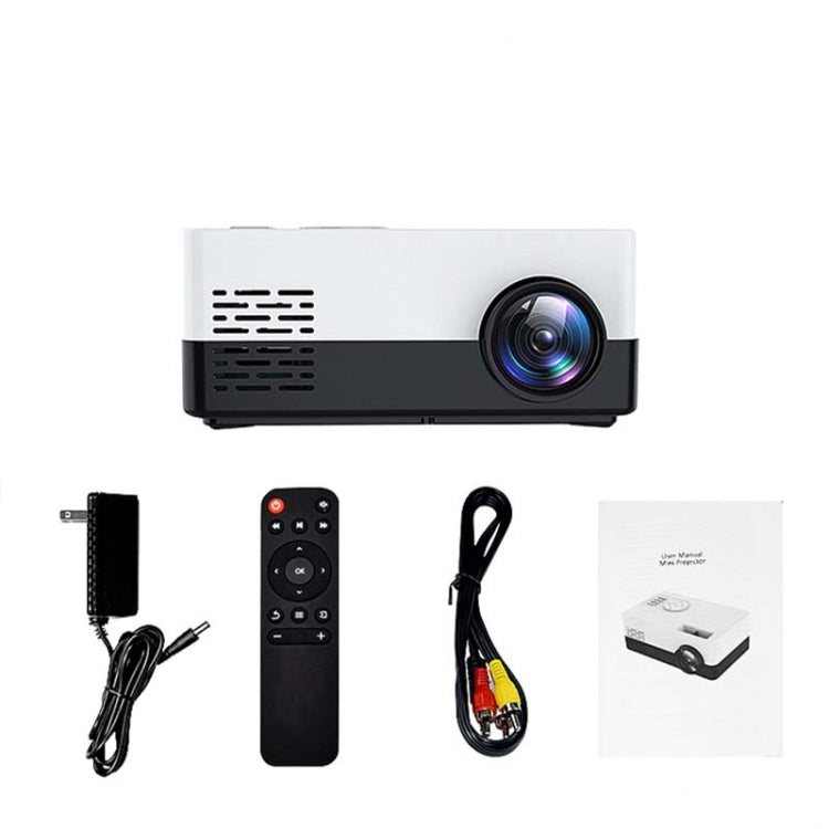 S261/J16 Home Mini HD 1080P Portable LED Projector, Support TF Card / AV / U Disk, Plug Specification:UK Plug(Yellow White) - Consumer Electronics by buy2fix | Online Shopping UK | buy2fix