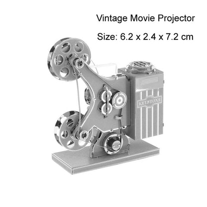3 PCS 3D Metal Assembly Musical Instrument Model DIY Puzzle Toy, Style:Projector - Puzzle Toys by buy2fix | Online Shopping UK | buy2fix