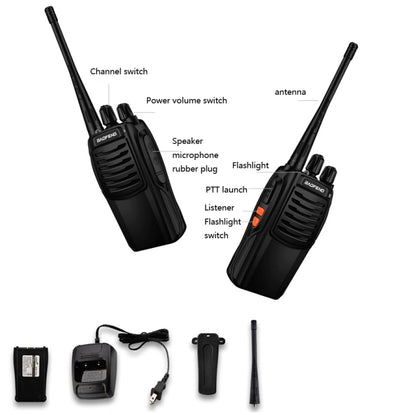 Baofeng BF-C1 1-50km Outdoor Car Radio Handheld Walkie-talkie, Plug Specifications:UK Plug - Consumer Electronics by Baofeng | Online Shopping UK | buy2fix