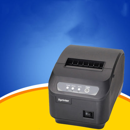 Xprinter XP-Q200II Thermal Small Receipt Printer Catering And Kitchen Receipt Printer 80mm Cutter, Interface Type:USB COM Interface(UK Plug) - Printer by Xprinter | Online Shopping UK | buy2fix