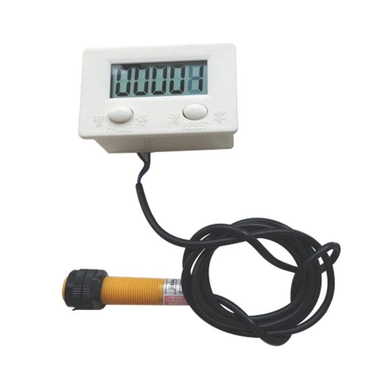 LCD Digital Display Punch Magnetic Induction Reciprocating Rotary Electronic Counter - Home & Garden by buy2fix | Online Shopping UK | buy2fix