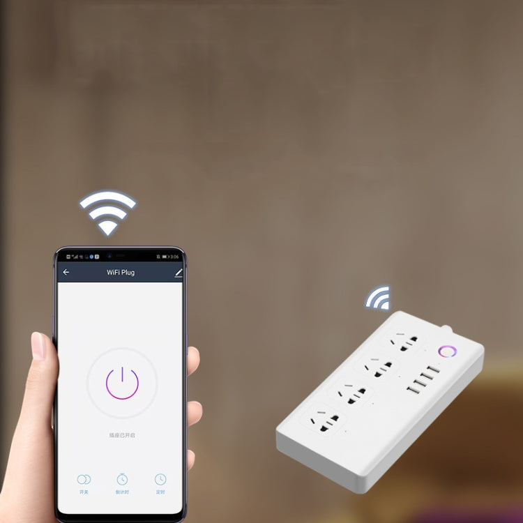 Home Office Wifi Mobile Phone Remote Control Timer Switch Voice Control Power Strip, Line length: 1.5m(US Plug) - Consumer Electronics by buy2fix | Online Shopping UK | buy2fix