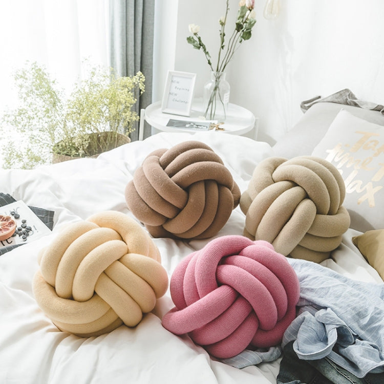 Hand-Made Knotted Ball Pillow, Size: Diameter: 25~30cm(Ma Xing) - Cushions & Pillows by buy2fix | Online Shopping UK | buy2fix