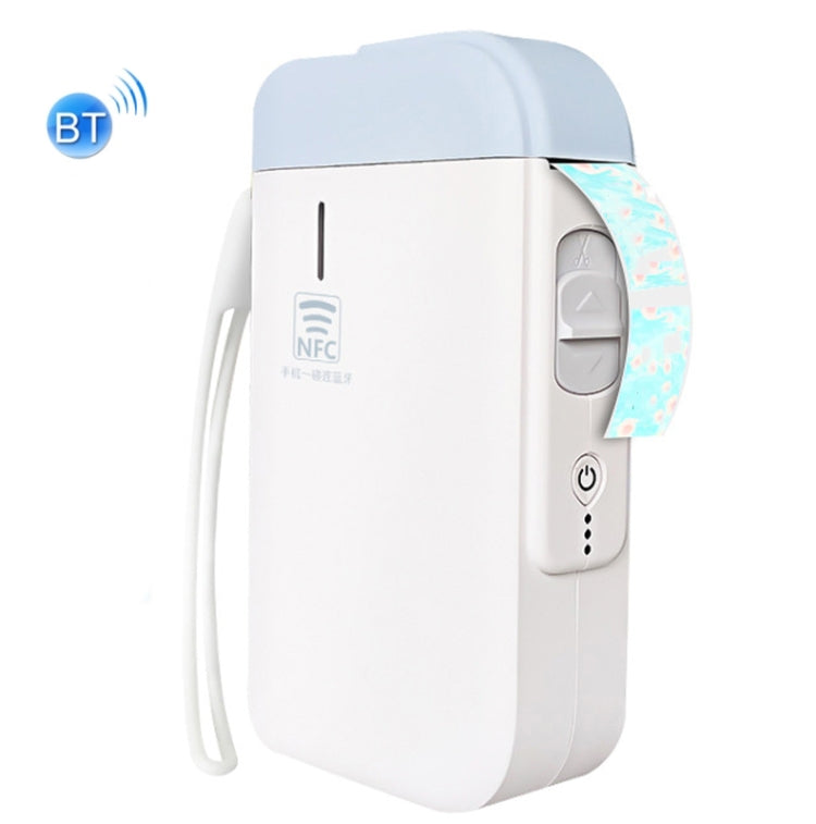 B100 Handheld Portable Bluetooth Mini Label Receipt Printer USB Charging Printer, Specification: Machine+White Label 10 Rolls - Printer by buy2fix | Online Shopping UK | buy2fix