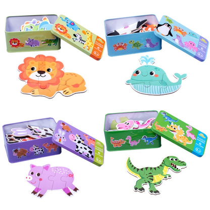 DUOQU Children Early Education Picture Puzzle Toy Box Set(Transportation) - Puzzle Toys by buy2fix | Online Shopping UK | buy2fix