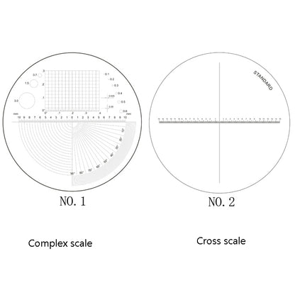 8 LED Lights 3 Groups Of Optical Glass HD With Scale 10 Times Magnifying Glass, Specification: Complex Scale Board - Consumer Electronics by buy2fix | Online Shopping UK | buy2fix