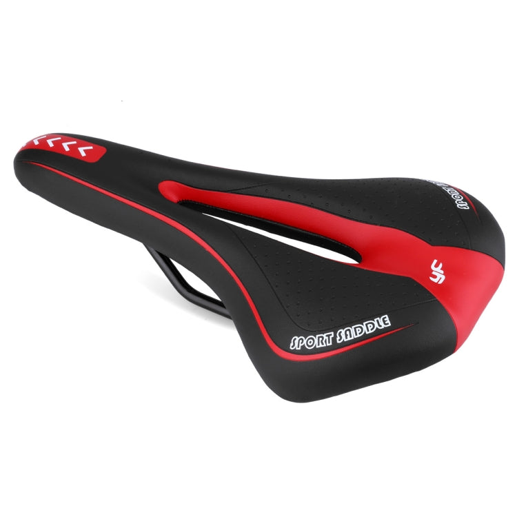 YAFEE YF-1018 Mountain Bike Saddle Bicycle Riding Saddle Bicycle Saddle(White Red) - Bicycle Saddle by YAFEE | Online Shopping UK | buy2fix