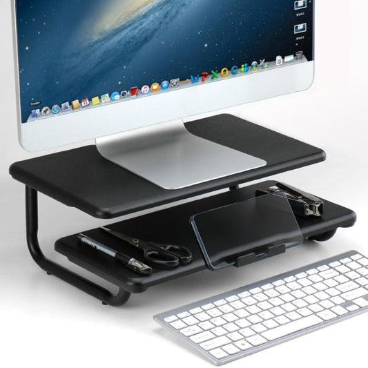 Double-Layer Heightening Desktop Metal Aluminum Alloy Display Base Notebook Computer Stand - Computer & Networking by buy2fix | Online Shopping UK | buy2fix