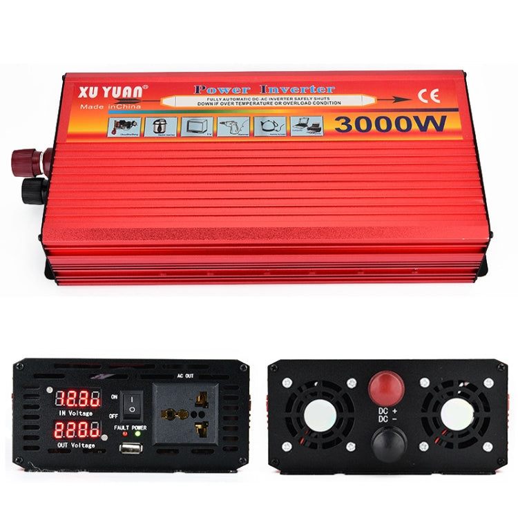 XUYUAN 3000W Inverter LED Display Converter, Specification: 12V to 220V -  by buy2fix | Online Shopping UK | buy2fix