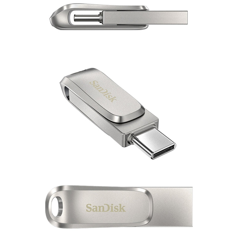 SanDisk Type-C + USB 3.1 Interface OTG High Speed Computer Phone U Disk, Colour: SDDDC4 Silver Metal Shell, Capacity: 128GB - USB Flash Drives by SanDisk | Online Shopping UK | buy2fix