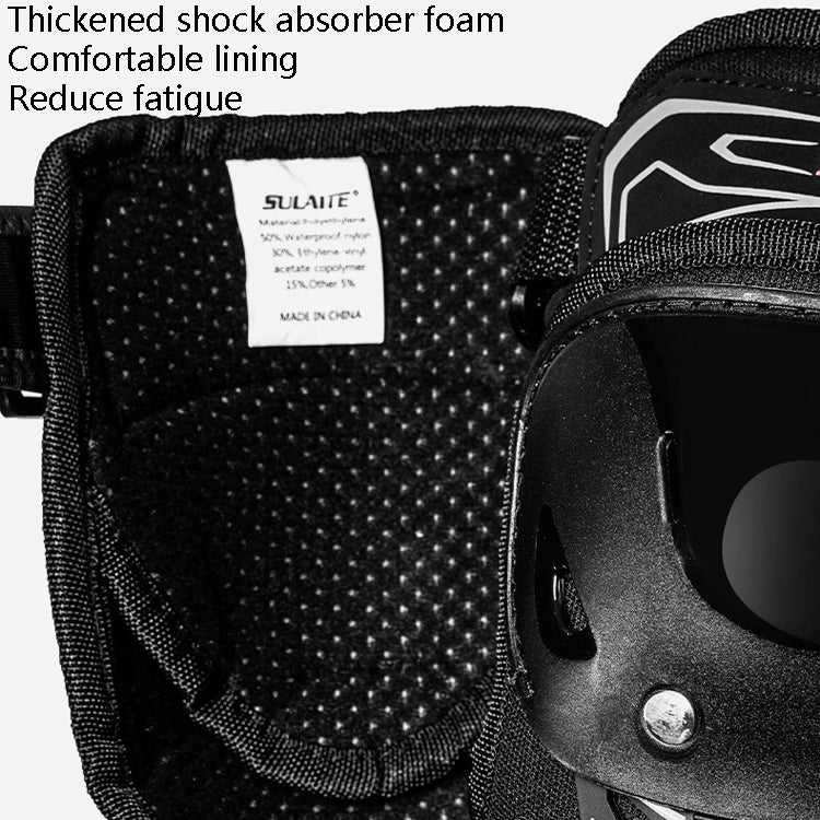 SULAITE Motorcycle Riding Protective Gear Four Seasons Anti-Fall Warm Windshield Rider Equipment, Knee Pads+Elbow Pads - Protective Gear by SULAITE | Online Shopping UK | buy2fix