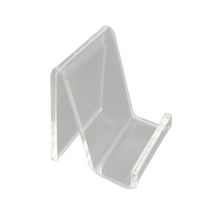 QH-040 10 PCS Acrylic Transparent Mobile Phone Display Stand(Transparent) - Desktop Holder by buy2fix | Online Shopping UK | buy2fix