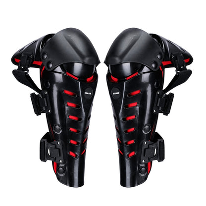SULAITE Motorcycle Outdoor Riding Anti-Fall Protective Gear Knee Pads(Black Red) - Protective Gear by SULAITE | Online Shopping UK | buy2fix