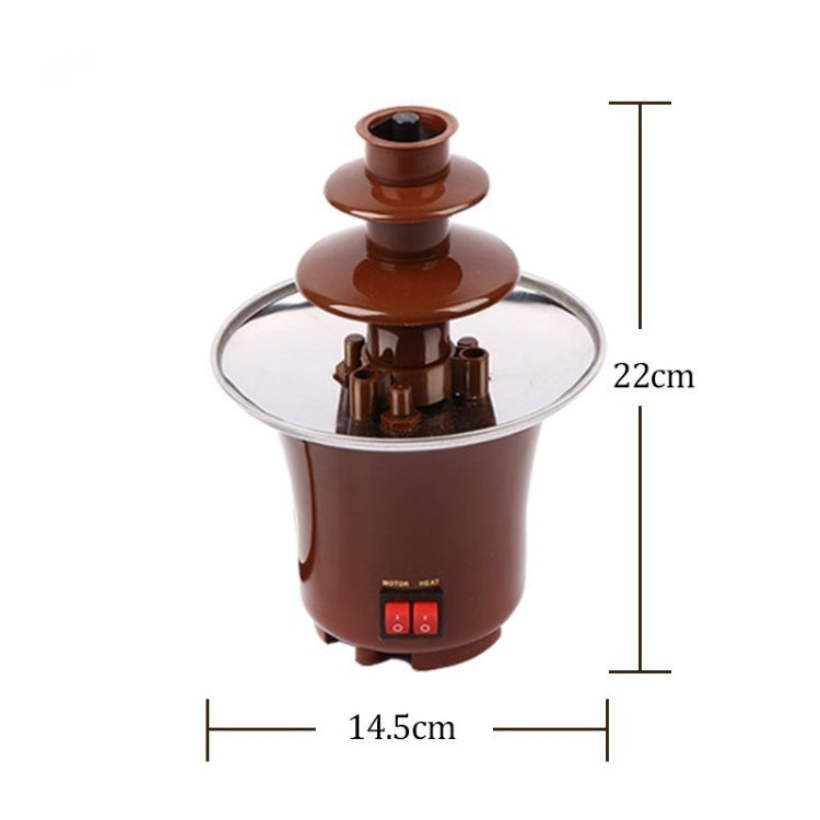 Mini Fountain Creative Design Chocolate Heating Fondue Machine, EU Plug - Home & Garden by buy2fix | Online Shopping UK | buy2fix
