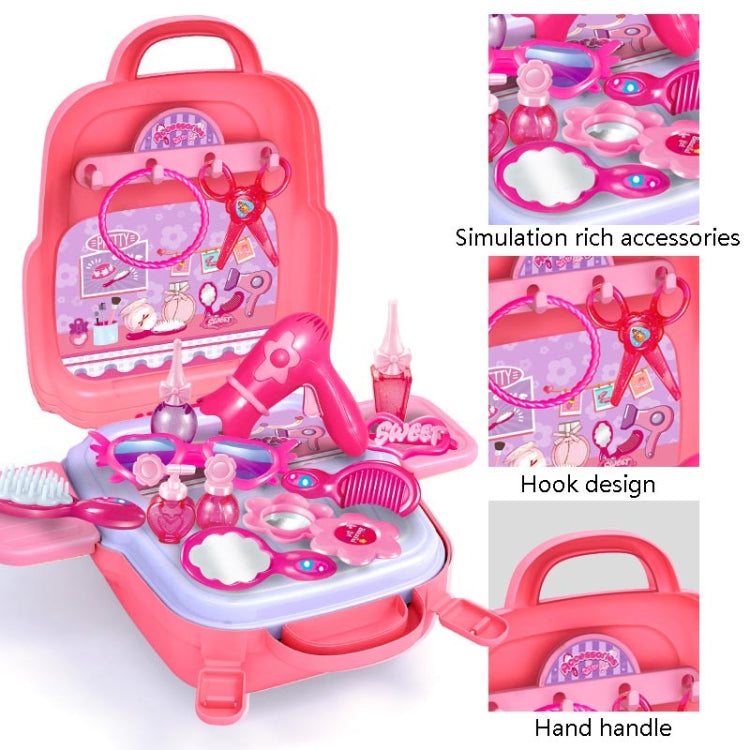 Educational Toys Children Simulation Pretend Play House Toys Kit Backpack(Dressing) - Pretend Play Toys by buy2fix | Online Shopping UK | buy2fix