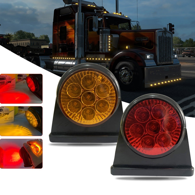 12/24V 14 LEDs Truck Two-Color Side Light Trailer Side Tail Light - Warning Lights by buy2fix | Online Shopping UK | buy2fix