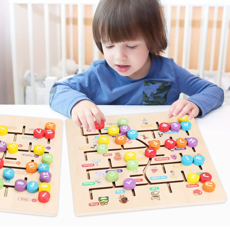 Wooden Children Enlightenment Teaching Aid Numbers / Letters Cognition Educational Toy(Number) - Early Education Toys by buy2fix | Online Shopping UK | buy2fix