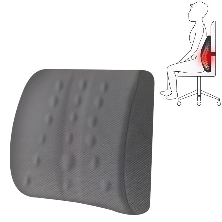 Lumbar Cushion Office Maternity Seat Cushion Car Lumbar Memory Foam Lumbar Pillow,Style: Standard (Gray) - Cushions & Pillows by buy2fix | Online Shopping UK | buy2fix