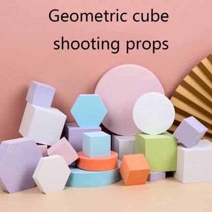 8 PCS Geometric Cube Photo Props Decorative Ornaments Photography Platform, Colour: Small Green Rectangular - Camera Accessories by buy2fix | Online Shopping UK | buy2fix