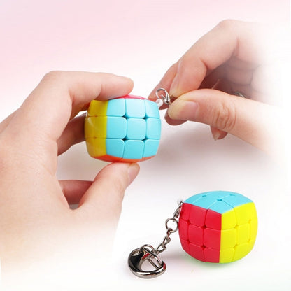 2 PCS Mini Keychain Magic Cube Decompression Toy Second-order Keychain - Magic Cubes by buy2fix | Online Shopping UK | buy2fix