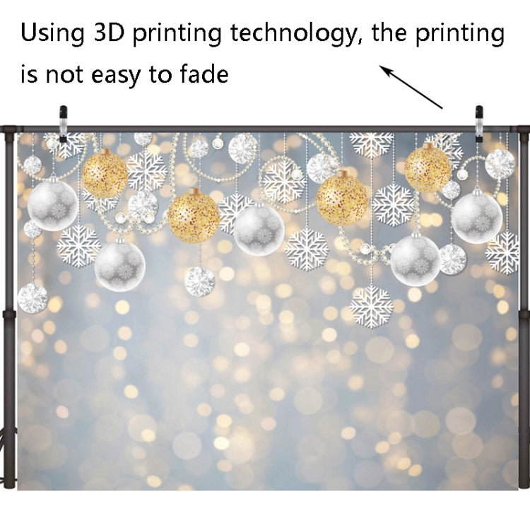 2.1m X 1.5m Christmas Ball Snowflake Party Decorative Photography Background - Camera Accessories by buy2fix | Online Shopping UK | buy2fix