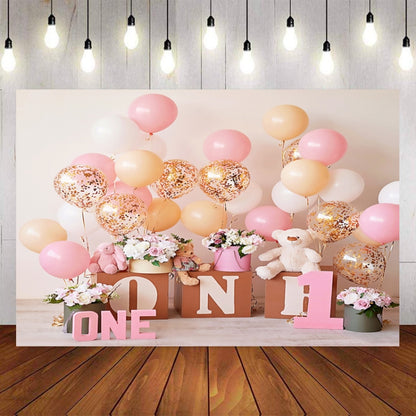 2.1m x 1.5m One Year Old Birthday Photography Background Cloth Birthday Party Decoration Photo Background(586) - Camera Accessories by buy2fix | Online Shopping UK | buy2fix