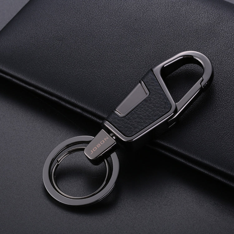 JOBON ZB-6611 Car Keychain Men Waist Hanging Keychain Simple Key Rings(Black) - Key Rings by JOBON | Online Shopping UK | buy2fix