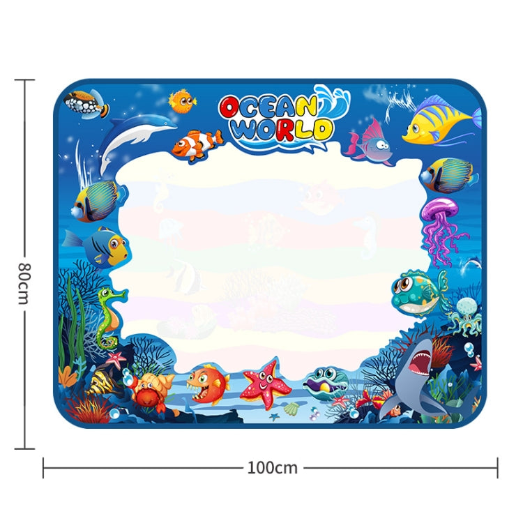 6614 Children Water Drawing Canvas Magic Graffiti Mat, Size: 100 x 80cm New Version - Drawing Toys by buy2fix | Online Shopping UK | buy2fix