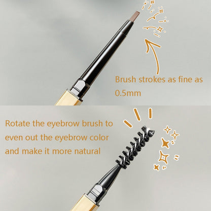 3 PCS MAYCHEER 3117 Small Gold Bars Double Eyebrow Pencil Thin Head Waterproof Non-bleeding Eyebrow Pencil(4 Gray Brown) - Eyes by MAYCHEER | Online Shopping UK | buy2fix