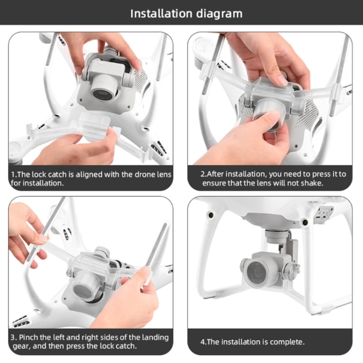 Camera Gimbal Lock Buckle Lock Holder Protection Cover For DJI Phantom 4 Pro - DJI & GoPro Accessories by buy2fix | Online Shopping UK | buy2fix