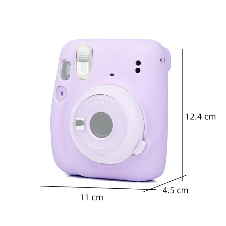 Camera Jelly Color Silicone Protective Cover For Fujifilm Instax mini 11(Purple) - Camera Accessories by buy2fix | Online Shopping UK | buy2fix