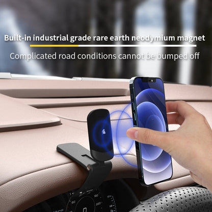 SUMITAP Magnetic HUD Car Mobile Phone Bracket Mini Compact Car Instrumentation Special Mute Stent( Blue) - Car Holders by buy2fix | Online Shopping UK | buy2fix