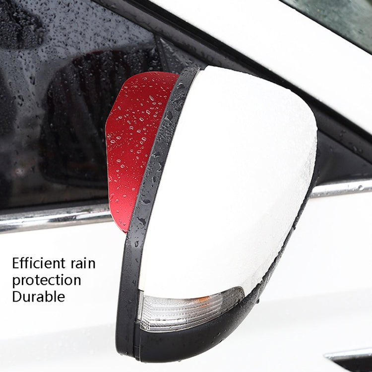 Car Rear View Mirror Rain Eyebrow Cover Catering Mirror Aluminum Alloy Rain Shield(Aluminum Alloy Black) - Convex Mirror & Accessories by buy2fix | Online Shopping UK | buy2fix