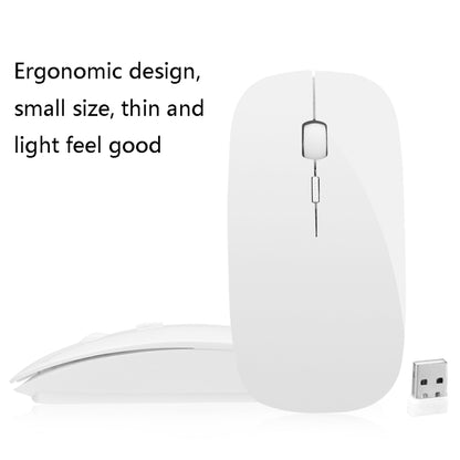 MF-822 2.4G Wireless Mouse 4 Keys Mute Office Ultra-Thin Mouse(Black) - Wireless Mice by buy2fix | Online Shopping UK | buy2fix