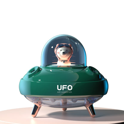 HO3 UFO Double Spraying Pet Humidifier Home Air Nebulizer Water Replenishing Instrument, Colour: Battery Model (Green) - Home & Garden by buy2fix | Online Shopping UK | buy2fix
