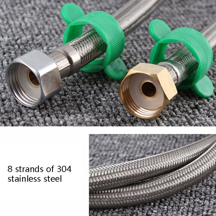 4 PCS 30cm Steel Hat 304 Stainless Steel Metal Knitting Hose Toilet Water Heater Hot And Cold Water High Pressure Pipe 4/8 inch DN15 Connecting Pipe - Home & Garden by buy2fix | Online Shopping UK | buy2fix