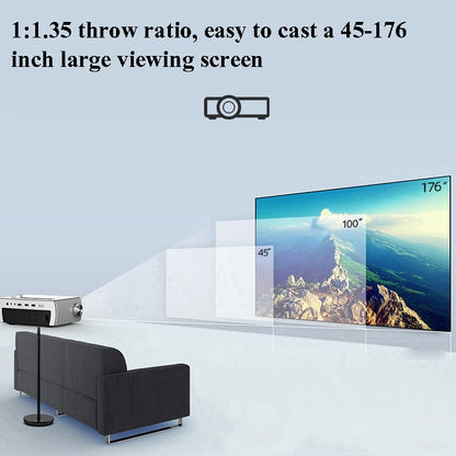 YG430 1080P 5G Mobile Phone Wireless Multi-Screen Version Home Projector Office HD Mini Portable Projector, Plug Type： AU Plug - Consumer Electronics by buy2fix | Online Shopping UK | buy2fix