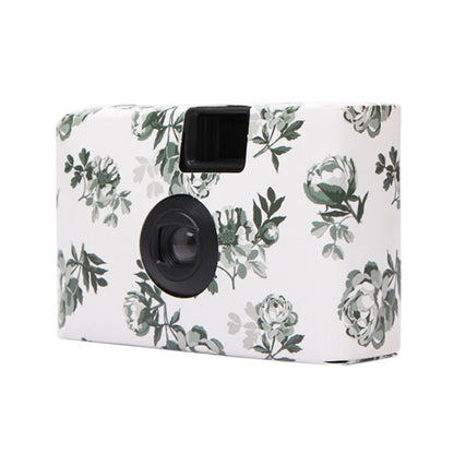 Retro Peony Cute Disposable Film Mini Point-And-Shoot Camera with 18 Sheets Films - Consumer Electronics by buy2fix | Online Shopping UK | buy2fix