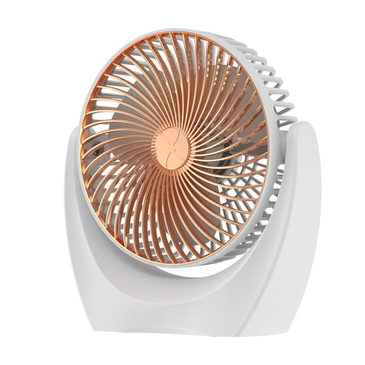 USB Desktop Fan Mini Home Dormitory Portable Fan, Colour: U Type (Gold) - Consumer Electronics by buy2fix | Online Shopping UK | buy2fix