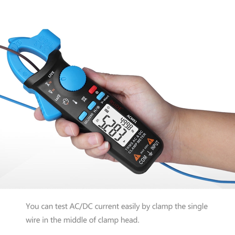 BSIDE ACM91 Digital Clamp Meter AC/DC Current 1mA True RMS Auto Range  Capacitor Tester Multimeter(Blue) - Consumer Electronics by BSIDE | Online Shopping UK | buy2fix