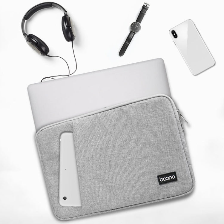 Baona Laptop Liner Bag Protective Cover, Size: 14 inch(Gray) - 14.1 inch by Baona | Online Shopping UK | buy2fix