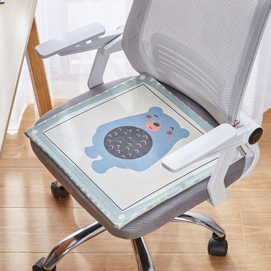2 PCS Summer Breathable Cushion Office Seat Pad, Size: 45 x 45cm(Happy Bear) - Home & Garden by buy2fix | Online Shopping UK | buy2fix