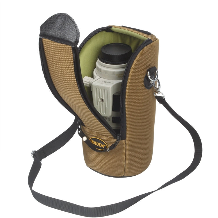 DULUDA 302 Breathable Waterproof And Shockproof Telephoto Camera Lens Bag(Khaki) - Camera Accessories by DULUDA | Online Shopping UK | buy2fix